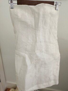 Vika Gazinskaya Strapless White Mini Dress